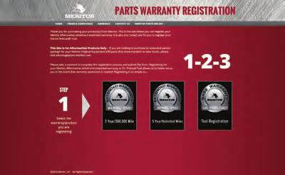 eligibility. Registration can be completed by mail or by visiting MeritorPartsWarranty.com. Extend your warranty coverage even further.