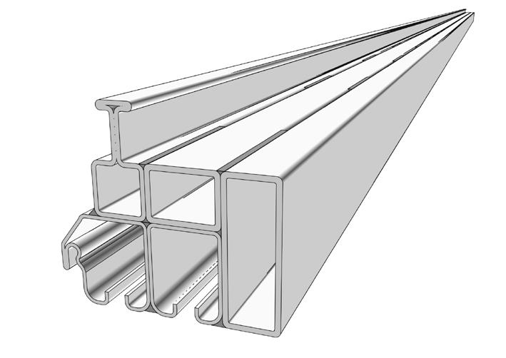 22 ~50 mm ~250 mm Guide rail package 09 Weld profile package (with a high profile weight or long