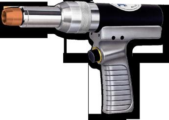 Pistol Grip MIG Guns Water-Cooled Semi-Automatic WATER-COOLED MIG PISTOL GRIP GUNS For decades the D/F Machine Specialties 500 amp Water-Cooled Semi Automatic MIG Pistol Grip Gun has been welding