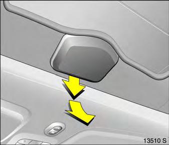 Note Release switch as soon as roof has reached end position. Roof can only be operated at speeds of less than 75 mph (120 km/h).