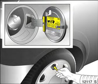 Tyre inflation pressure Check tyre pressures, including the spare wheel, at least every 14 days and prior to any long journey; the tyres should be checked when cold. Don t forget to check the spare.