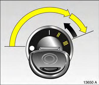 Before repeating the starting procedure, turn the key back to o in the ignition switch, remove it and then reinsert it. Then repeat the starting procedure.