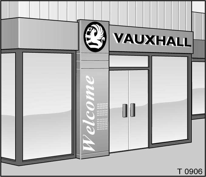 Service work, maintenance We recommend that you entrust all work to a Vauxhall Authorised Repairer, who can provide you with reliable service and correctly perform all work according to factory