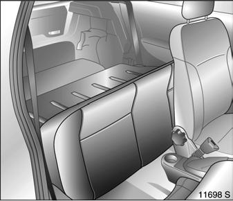 Or Slot the latch plates of the seat belts in the holders in the side trim cover see Fig. 11585 S on previous page. Removing rear head restraints 3 push detent springs to release see page 57.