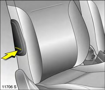 Seat belts must therefore always be worn. The front airbag system serves to supplement the three-point seat belts.