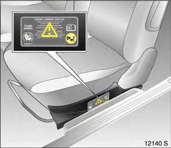 If it does not light up, does not go out after 4 seconds or lights up while driving, there is a fault in the airbag systems, seat occupancy recognition 3 or the belt tensioners see page 73.