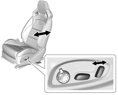 Tilt the top of the control rearward to recline.