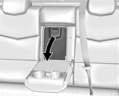 the level may automatically be lowered after approximately 30 minutes. Rear Seat Pass-Through Door The vehicle has a rear seat pass-through door in the center of the rear seatback.