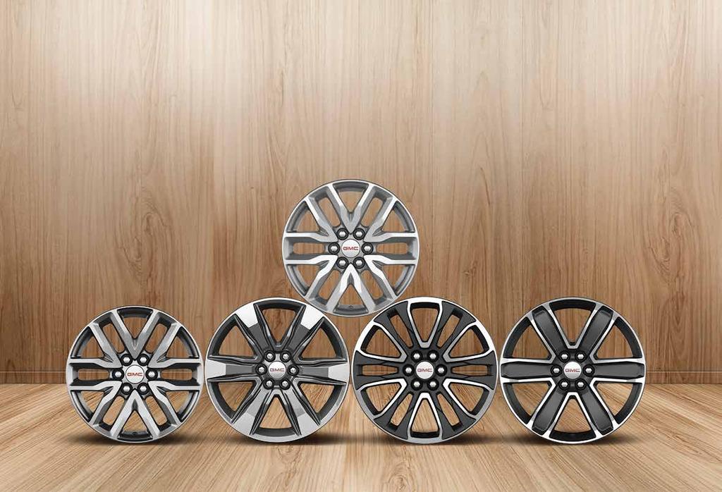 SELECTION PRECISELY CRAFTED GMC WHEELS. The 2017 Acadia is an SUV which Commands Respect and this includes the wheels it rides on.