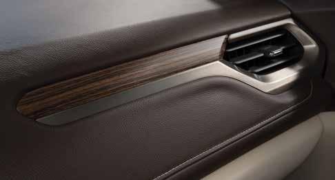 vented leather-appointed front seats and heated second-row seats accentuated with