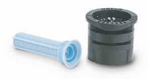 SPRAY HEADS AND NOZZLES U-SERIES Plastic Nozzles for 1800 Series Spray Heads Dual orifices for close-in watering and optimum water distribution The U-Series nozzle is the first plastic nozzle with a