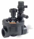 For areas with very high pressure or uneven terrain, install sprinklers with PRS pressure regulating stems and/or SAM check valves. When inlet pressure exceeds 6.