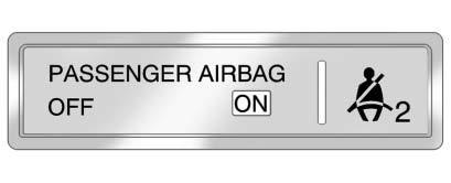 106 Instruments and Controls { Warning If the airbag readiness light stays on after the vehicle is started or comes on while driving, it means the airbag system might not be working properly.