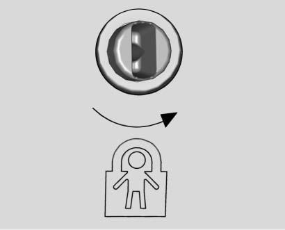 Keys, Doors, and Windows 33 Manual Safety Locks The safety lock is located on the inside edge of the rear doors. To use the safety lock: 1.