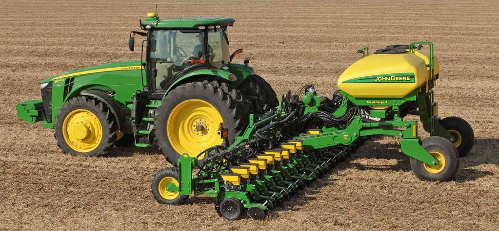 NARROW ROW PLANTERS Unmatched Visibility Integral mounting provides better maneuverability and visibility in the field. Narrow spacing combined with wide field operation.