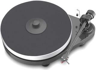 Pro-Ject RPM 5 Manual turntable with fitted cartridge Ortofon 2M Red Chassis piano-lacquered dark grey A quiet running AC motor with a two-step metal pulley drives the hub and platter via a