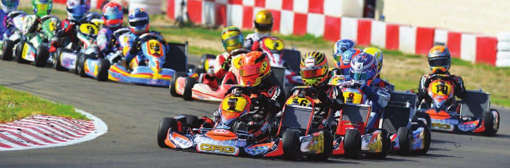 3rd Felice Tiene using a T11t on a CRG and a special personalised Tillett composite rib protector 2012 CIK FIA World Under 18 Championship - 1st Henry Easthope driving a Sodikart fitted with a T11VG