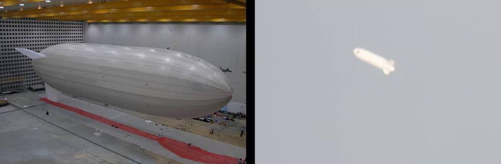 Figure 3. HiSentinel50 during Hangar Integration Test and at float altitude of 66,186 ft. The system was designed for an altitude of >65,000 feet with duration of greater than 24 hours.