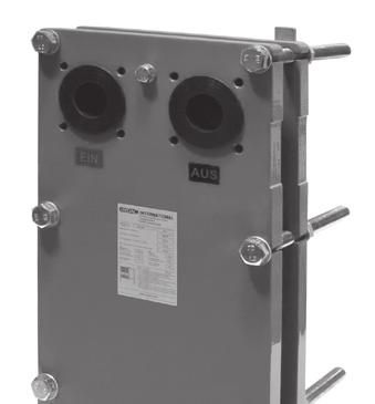 Gasketed Plate Heat Exchangers Hxxx-IQUID Symbol General With plate heat exchangers, the heat from the fluid being cooled is transferred to a cooling fl uid.