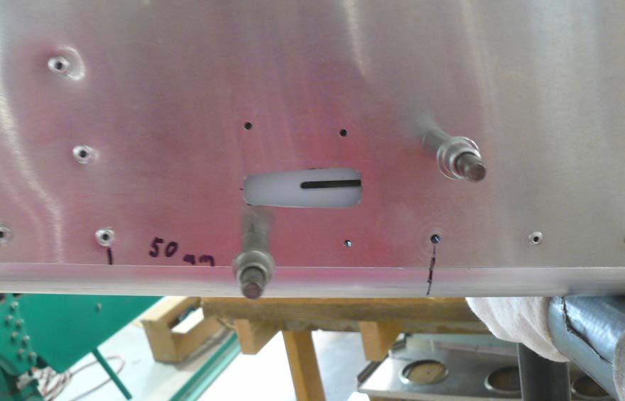 The slot in the Fairlead should open to the front of the aircraft. Note: The photo above hasn t been drilled to #30 yet.