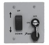 *Landing call/send Flush mount with paddle control Landing call only