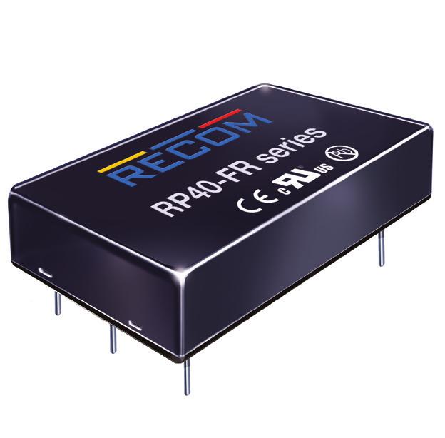 range input DC/DC converters have been especially designed for railway applications and are EN5155 certified.