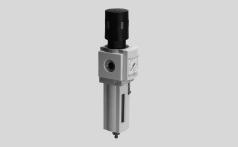 Filter regulators MS4/MS6-LFR, MS series Manual rotary condensate drain, with pressure gauge Semi or fully automatic condensate drain, with pressure gauge -M- Flow rate 850 7,200 l/min -Q-