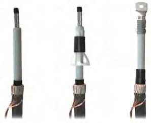 Hybrid termination system Stress control within cable terminations is achieved in the same way as for the hybrid joint