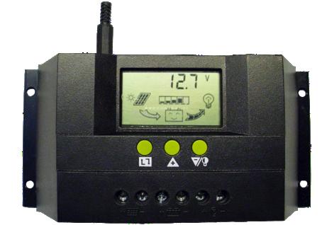 3. As shown in the figure to the right, connect the loads, battery, and solar panels with the controller in proper order.