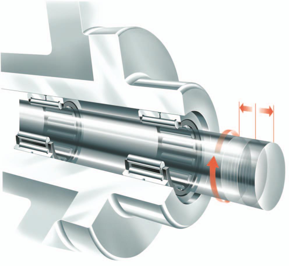 Bearings for linear and rotary motion Expertise for combined motion Operational safety round-the-clock with bearing supports from the Schaeffler Group (Photo: MAN Roland Druckmaschinen AG)