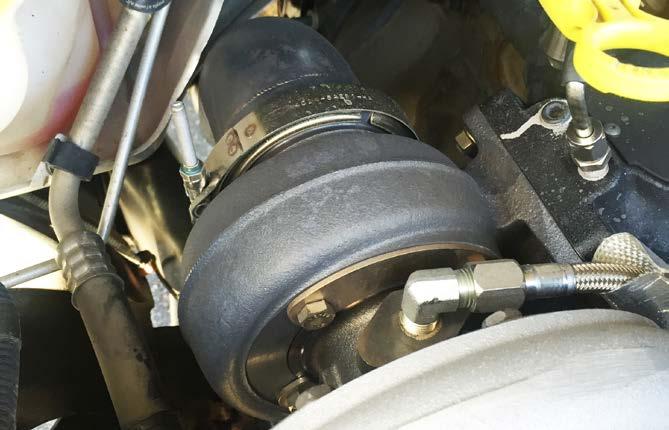 Ensure that the exhaust system has proper clearance to avoid touching other components.