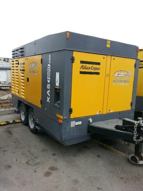 Unit: C-1019, 4207 hrs, year 2012 Price: $159,000 Ref #A11 ONE (1) Used Portable Diesel Driven Rotary Screw Air Compressor Unit: C-1038