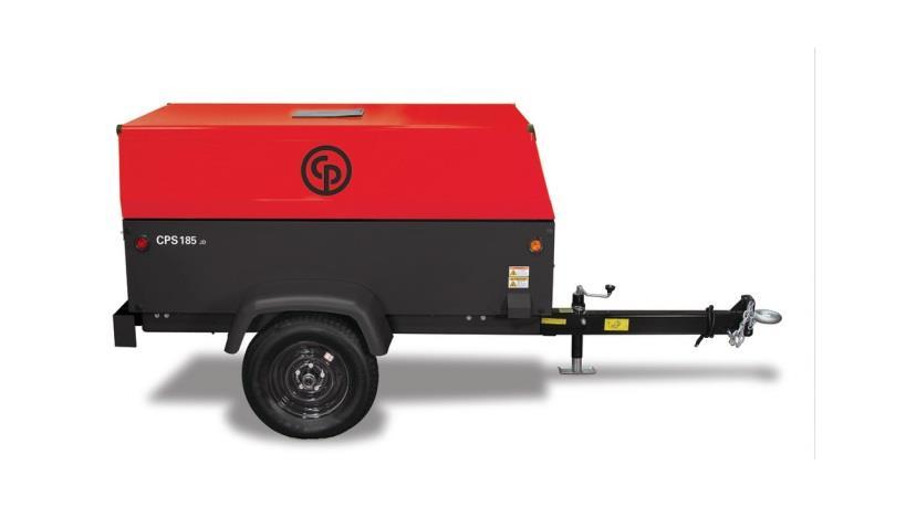 REF A21 + A22 ONE (1) NEW 185 CFM Diesel Portable Air Compressor 2 UNITS IN STOCK Chicago Pneumatic CPS 185 185 cfm @ 100 psig 125 psig Fuel 25 Gallons Engine Info Engine: Kubota V2403 Horsepower: 49