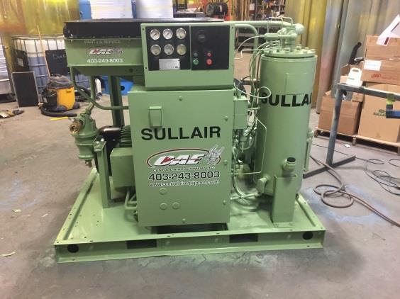 Ref # B8 EIGHT (8) 60hp Used Rotary Screw Compressors Electrical Supply: Amp Draw: Motor Power: Price: Sullair ZLS16-60H 258 cfm @ 125 psig 125 psig 575V/3Ph/60Hz 58 Amps @ 575v 60 hp 72 (L) x 48 (W)