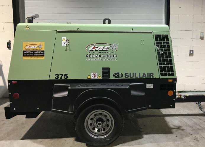 A17-A20 ONE (1) NEW Diesel Portable Air Compressor (2 x Models Available 125 & 175 PSI) 4 x UNITS IN STOCK Sullair 375H DPQ / 375 DPQ 375 cfm Pressure Range: 80-175 Rated Speed/Power: 2200 rpm/130hp