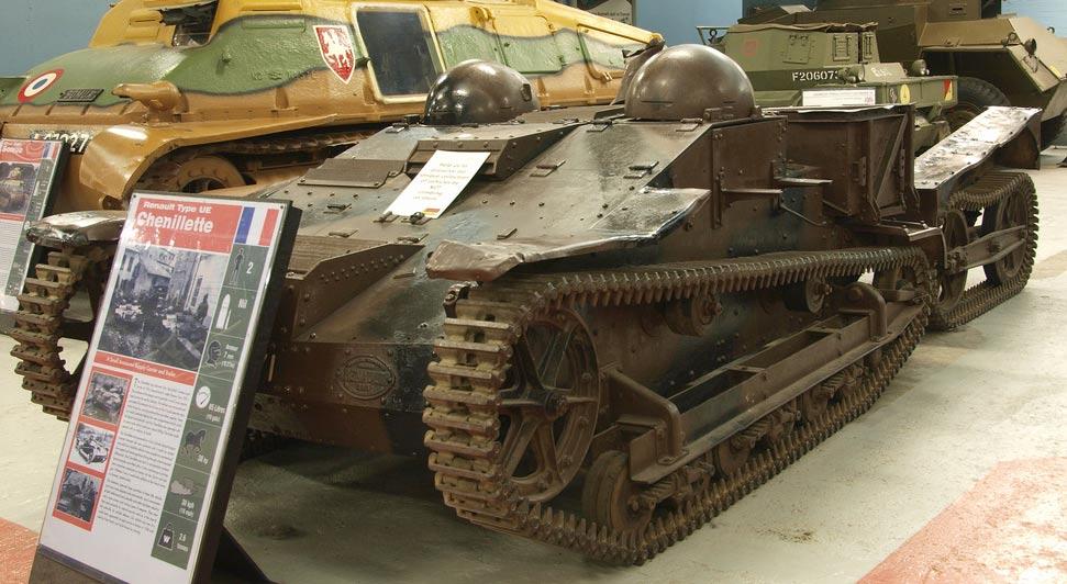 Photo taken at the Tank Musuem, Oksbøl Renault UE Chenillette Stored somewhere in a depot in Denmark This vehicle has for some years been on display