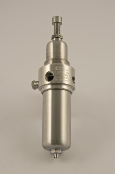 com FR314ST-FR338ST-FR312ST-FR334ST Stainless steel AISI 316L filter regulator for air, gas and liquid FEATURES Filter regulator for