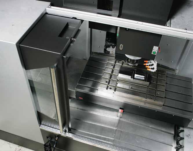 Four Y-Axis Boxway Design The FV Series is equipped with four hardened and ground box guideways in the Y axis. These guideways maximize rigidity for heavy workpieces that require powerful cuts.