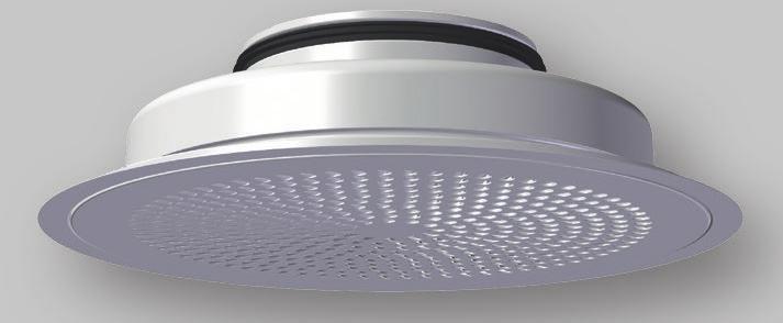 LØV-R LØV-R is a circular supply diffuser for ceiling mounting. LØV offers excellent induction and is suitable for both constant and variable volume flow.