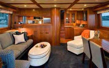 Appliances The yacht is modernly decorated and equipped with a long list of comfort and convenience features: the galley is fullly equipped with first-rate