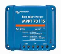 BlueSolar charge controllers MPPT 70/15 Ultra fast Maximum Power Point Tracking (MPPT) Especially in case of a clouded sky, when light intensity is changing continuously, an ultra fast MPPT