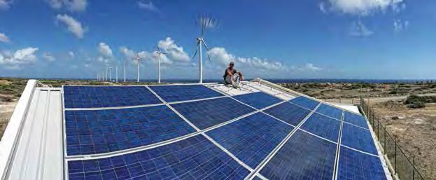 Caribbean Off-Grid Solar System: Vader Piet Windpark The Vader Piet Windpark he Vader Piet Windpark is situated on the island of Aruba, which makes up one of the four constituent countries that form