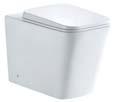 411.00 SOFT CLOSING SEAT QUICK RELEASE HINGES EPERNAY BACK TO WALL TOILET - including soft