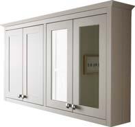 x h 36mm x d 65mm - glass shelves as standard - glue and dowel rigid cabinet - soft closing doors as standard o/c: CWALLD CORNICE L2050 x H36 x D65mm o/c: CCOR WAS 644.00 514.