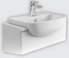 available with 1 tap hole APPLETON SEMI RECESSED BASIN - available with 1 tap hole - cabinet not included