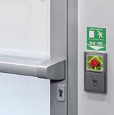 FTNT escape door control system innovative signalling concept with clear straightforward symbols The electrically lockable touch bar (EVT) in conjunction with the FTNT escape door control system