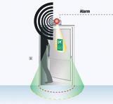 db) Interface: BKS-NET door bus Inactive state Prealarm 1: Visual/audible alarm Features and benefits provided by the approach area monitoring system: Protection of doors against unauthorised opening