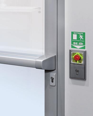 System versions, escape door security Escape door package 2 Electrically locking panic lock (EVP) In conjunction with the FTNT escape door control system The combination of panic lock and