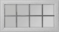 iso45 panelled doors, standard sizes. Available in white RAL9016 or brown RAL8014 Co-ord. width 2,000-2,600 mm Add 343 Co-ord. width 2,601-3,500 mm Add 459 Co-ord.