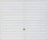 available Style 990 Chevron steel ribbing Door width up to 5000